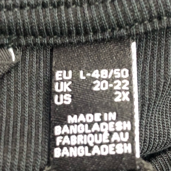 Vero Moda Curve long black dress tencel modal long sleeved crew neck 2X - Picture 8 of 14